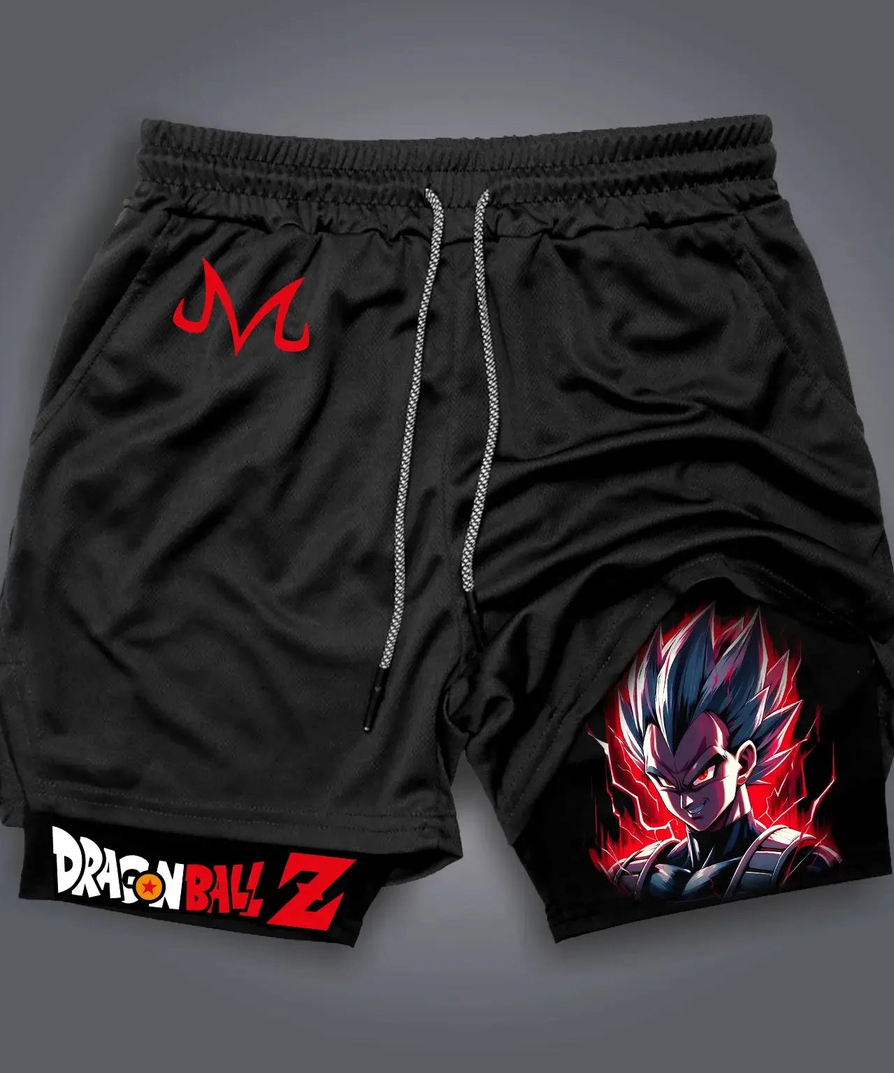 Dragon Ball Anime Men's Shorts Sportswear Quick Dry Gym Pants Double-layer 2 in 1 Shorts Y2k Summer Breathable Streetwear