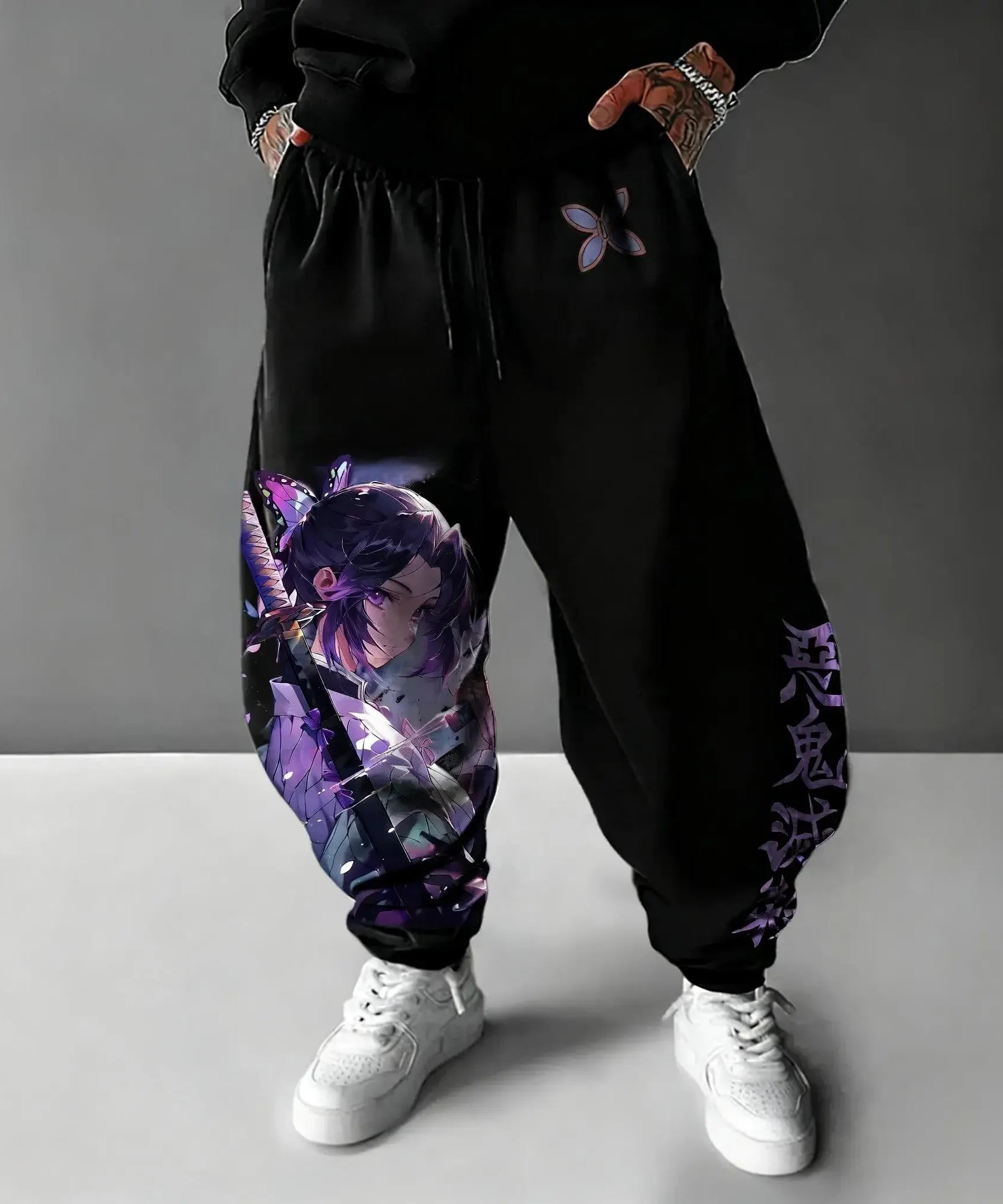 Demon Slayer Sweatpants Autumn/Winter New Men's and Women's Anime Print Harajuku Plus Size Y2K Casual Loose Sports Pants