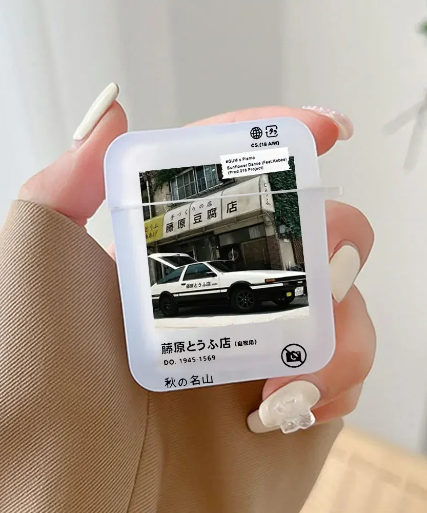 Fujiwara Takumi AE86 AirPods Case – Initial D Anime Protective Cover (1/2/3/Pro/4)