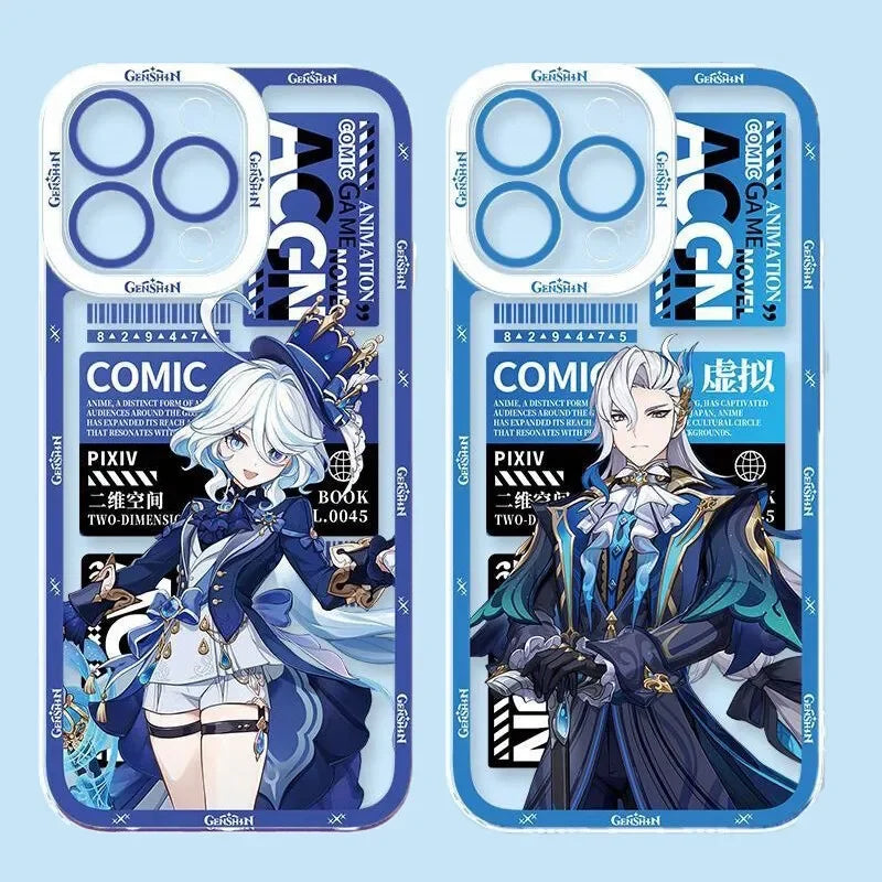 Genshin Impact Phone Case For iPhone 17 16 15 11 12 14 13 Pro Max Mini X XS XR 7 Plus 16E Air Shockproof Silicone Cover Fundas