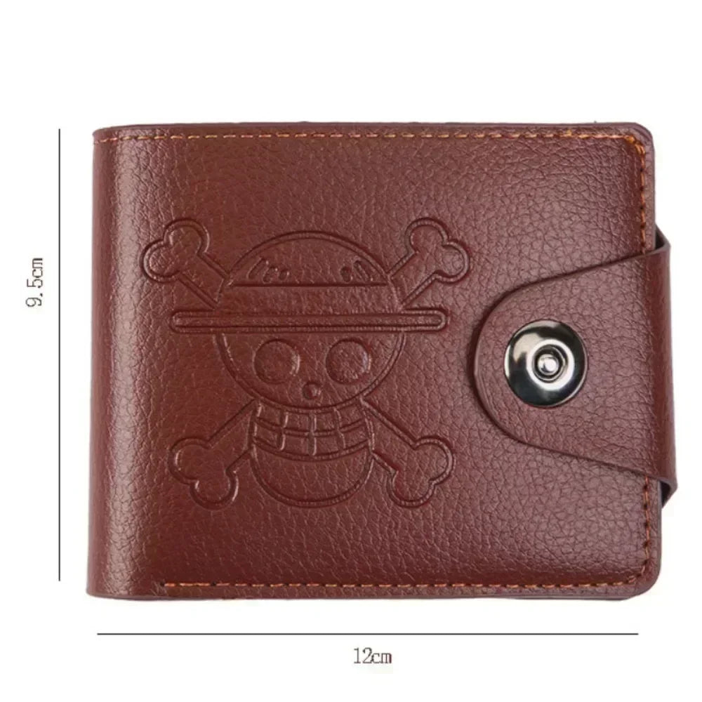 One Piece Luffy Wallet Roronoa Zoro Figures Cosplay Men Women PU Coin Purse Card Holder Wallet for Children Boys