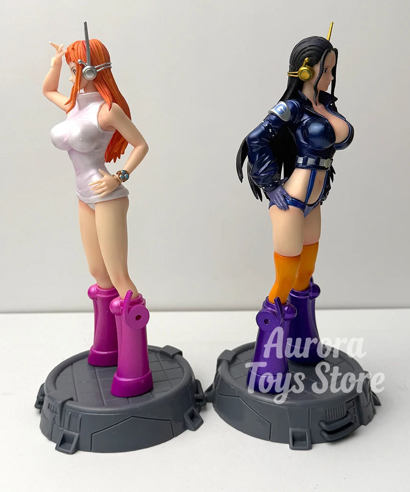 26cm/10.24in Anime ONE PIECE Figure Robin Nami Action Figures Pvc Collection Model Toys for Children Gifts