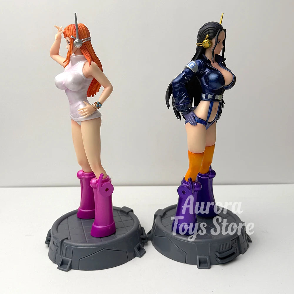26cm/10.24in Anime ONE PIECE Figure Robin Nami Action Figures Pvc Collection Model Toys for Children Gifts
