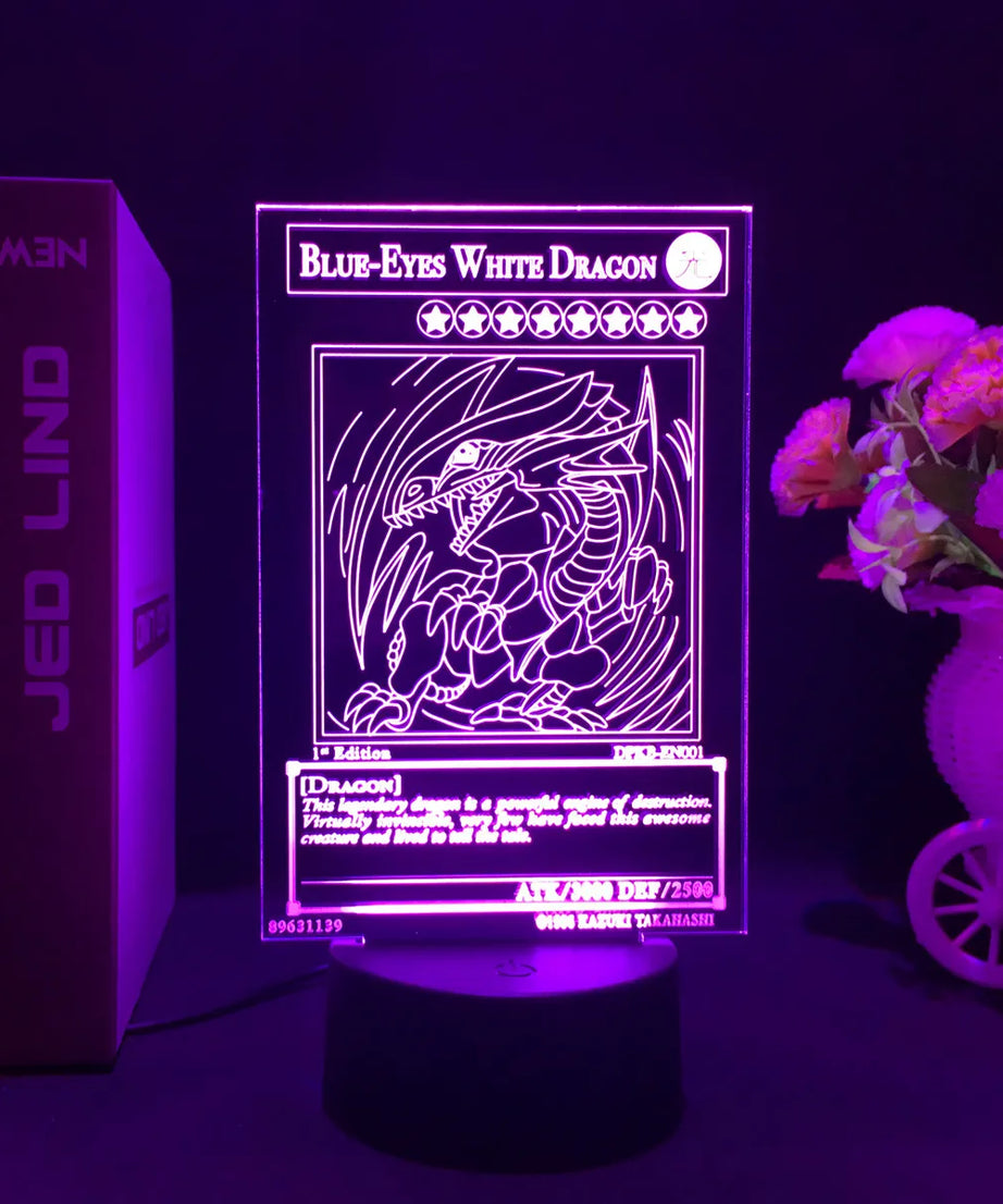 Anime Action Figure Led Night Light Manga Yu Gi Oh Dark Magician Girl for Kid Bedroom Decor Lamp Kawaii Room Decor Light