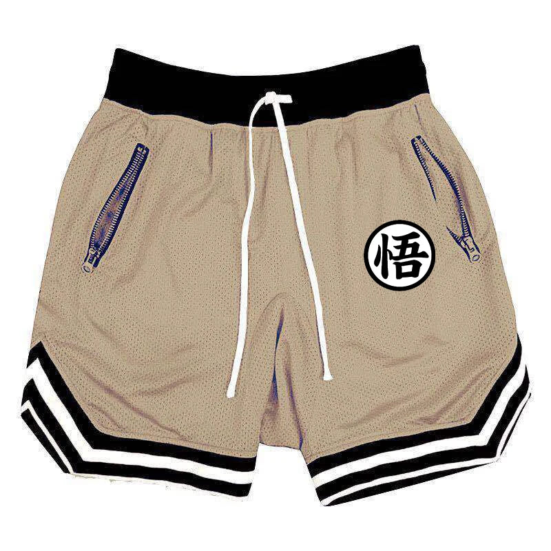 Dragon Ball Son Goku Quick-Dry Mesh Gym Shorts – Breathable Sports & Fitness Activewear