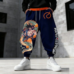 Dragon Ball Goku Joggers — Graphic Print Sweatpants (Y2K)