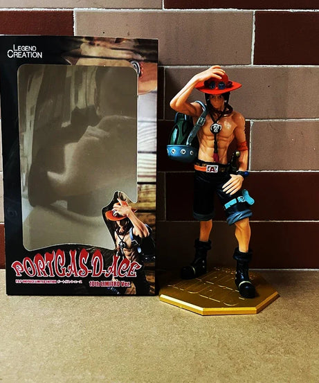 Figure One Piece DX10th Anniversary Fire Fist Escal D Ace Luffy Brother Toys Japan Anime Collectible Figurines PVC Model Toy