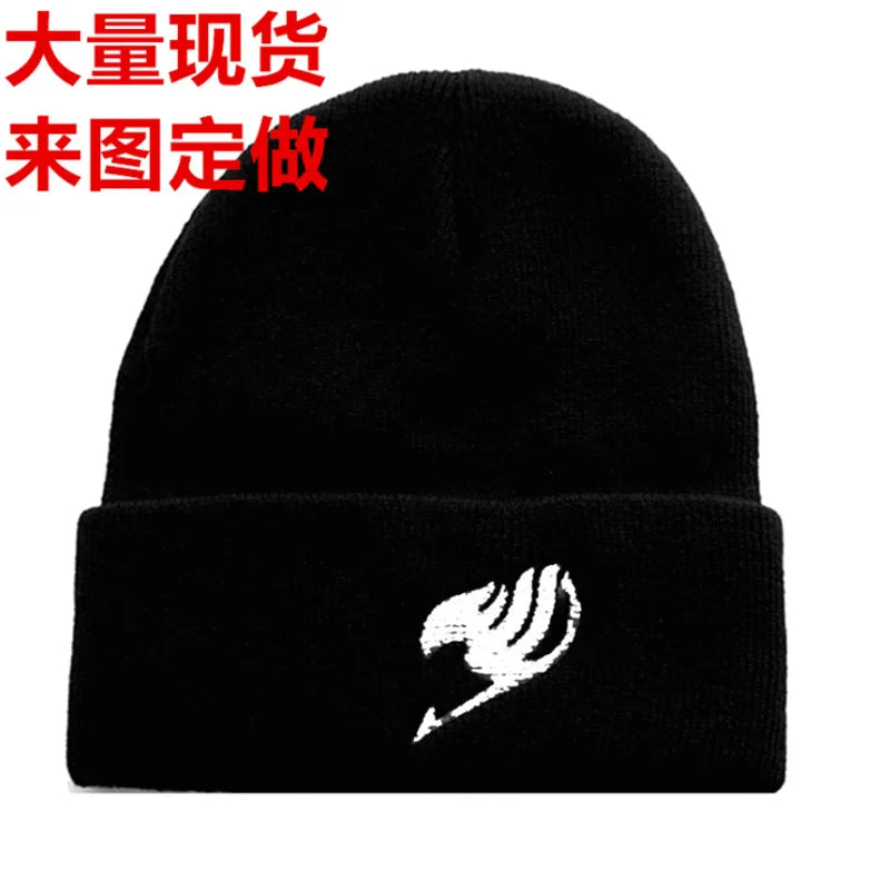 Fairy Tail Knitted Beanie – Anime Winter Hat for Men & Women
