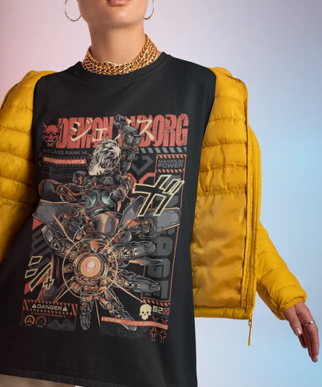 Anime One Punch Man Tshirt Genos Fubuki Shirt OK  T-Shirt Saitama Garou  Tee