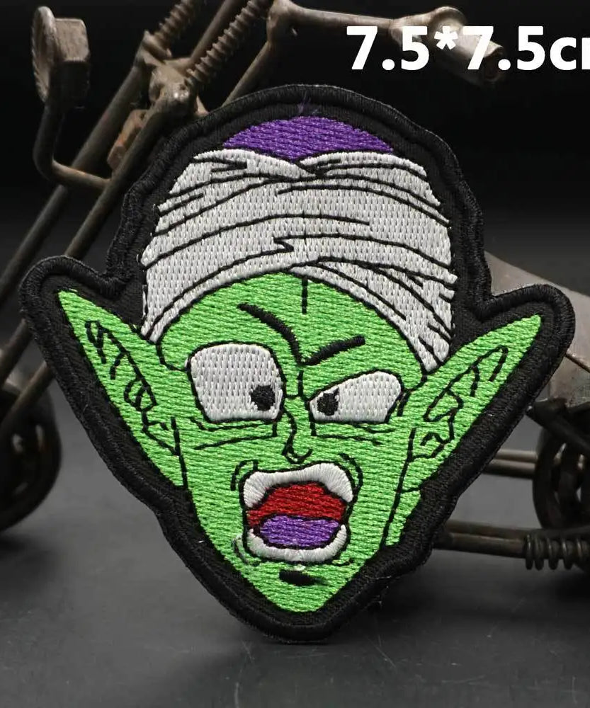 Dragon Ball Animation Peripherals Creative Kawaii Son Goku Vegeta Majin Buu Clothes Patches Embroidered Velcro Badges