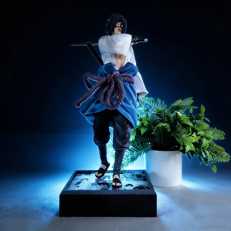 Naruto Sasuke (Curse Mark) Light-Up PVC Figure — 35cm Statue
