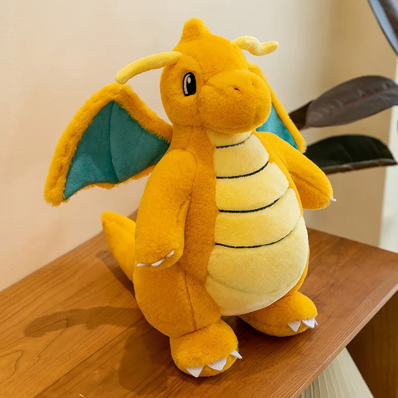35/85cm Dragonite Pokemon Large Plush Toys Anime Doll Cute Pillow Giant Pokémon Plushie Stuffed Gift for Kids Christmas