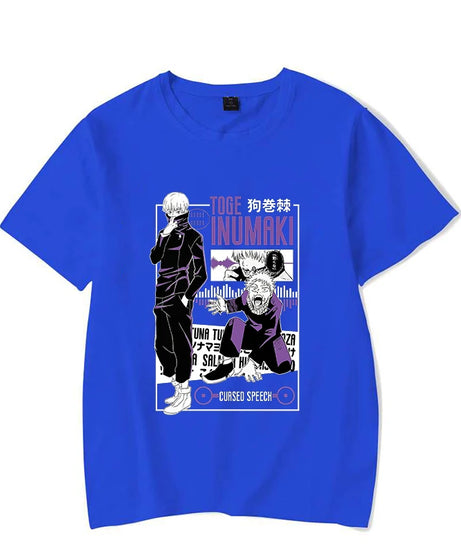 Hot Anime Inumaki Toge Graphic Short Sleeve T-Shirts For Women Men Shirts Loose T-Shirt Casual Summer T-Shirts Plus Size Tops