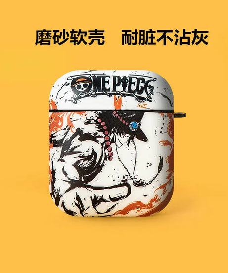 Anime One Piece Airpods1/2 Protective Case for Iphone Pro Bluetooth 3Rd Generation Earphones with Anti Drop Frosted Soft Shell