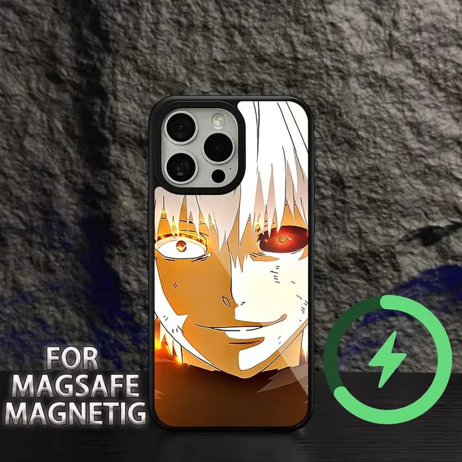 Anime Tokyo Ghoul Phone Case for iPhone 15 14 13 12 11 Pro Max Plus Magsafe Magnetic Wireless Charging Cover