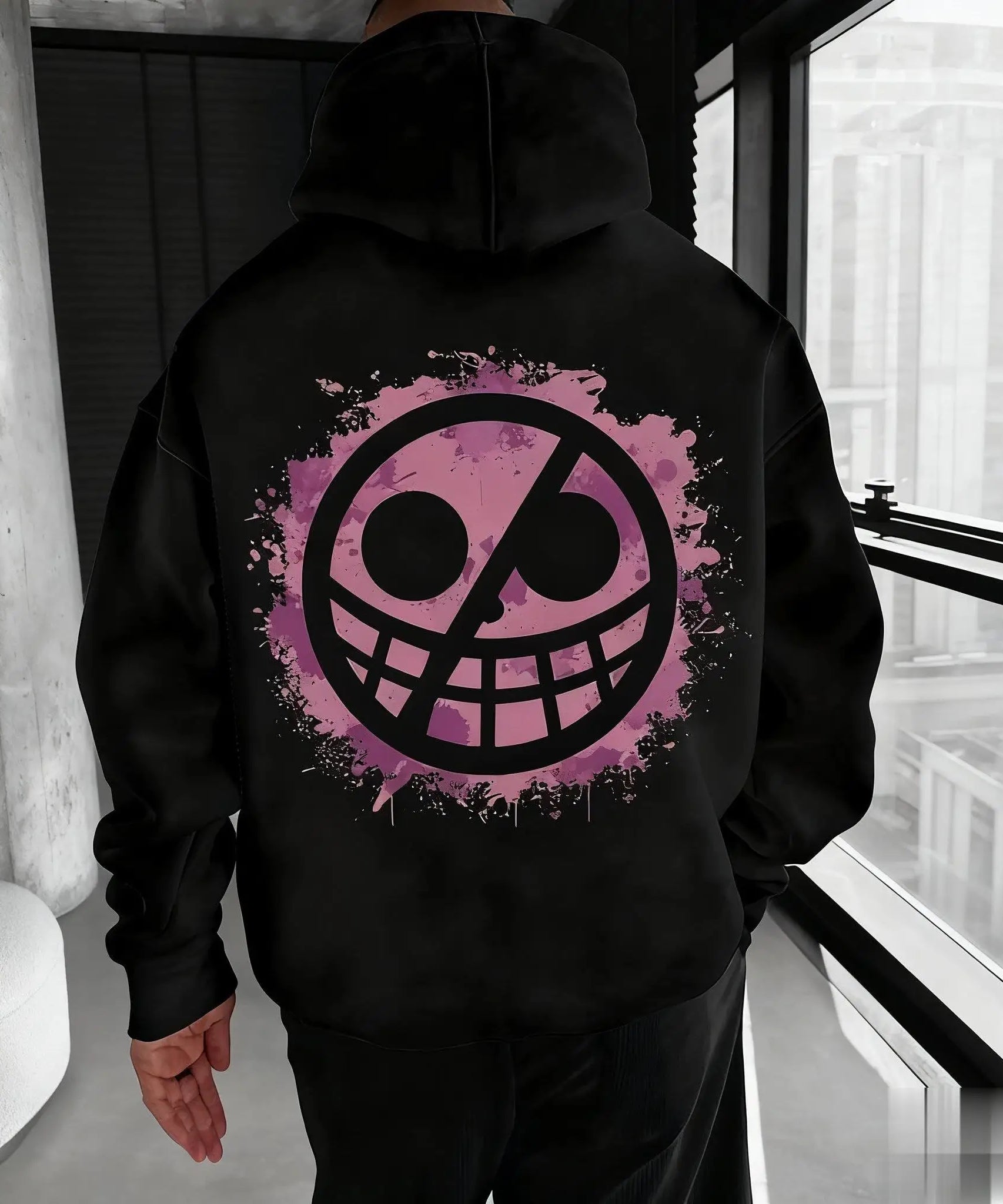 Unisex Oversized One Piece Anime Hoodie Men Women Pullover Sweatshirt  Graphic Print Casual Streetwear Autumn New Fashion Y2k