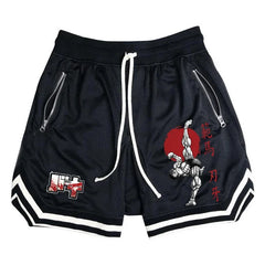 Baki Hanma Anime Quick-Dry Mesh Gym Shorts – Fitness & Basketball Activewear