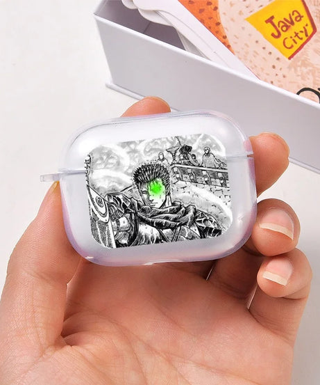 anime Berserk Guts Zodd Earphone Case For AirPods4 1 2 3 Pro Soft silicone wireless Bluetooth headphone case