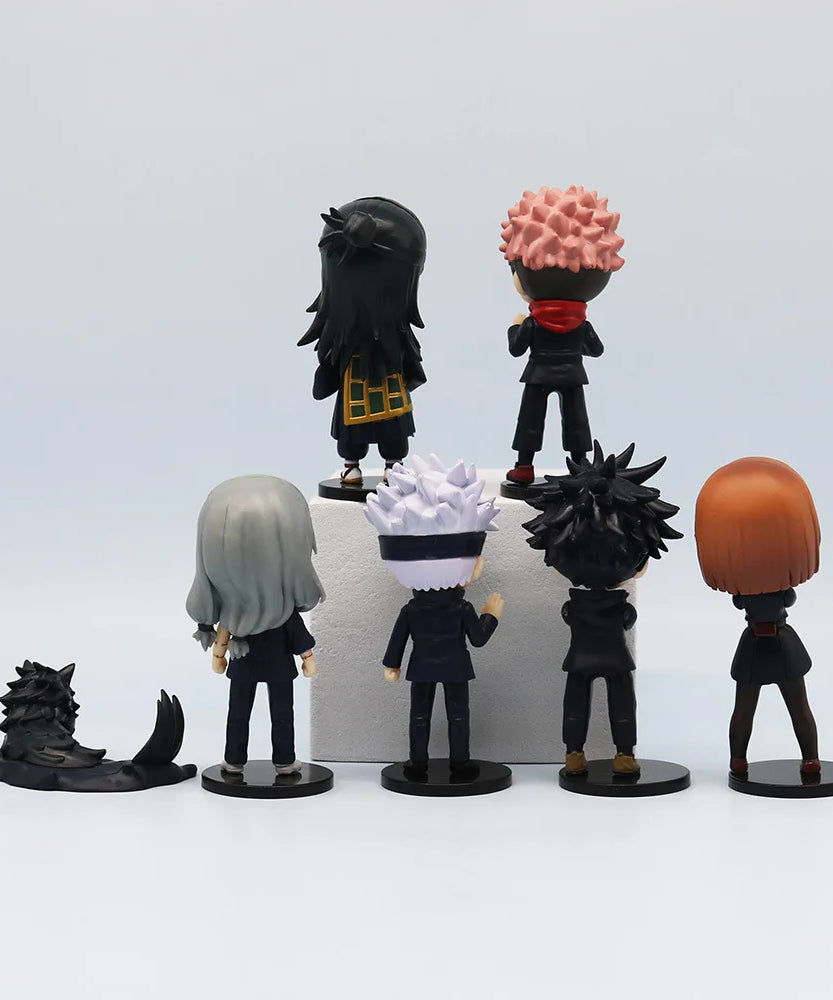 7pcs Jujutsu Kaisen Okkotsu Yuta Geto Suguru Gojo Satoru Megumi Nobara Itadori Yuji Anime Action Figure Toys Doll