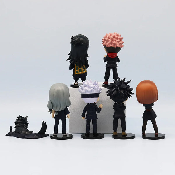 Jujutsu Kaisen Mini Action Figures — 7-Piece Set (Gojo, Itadori & More)