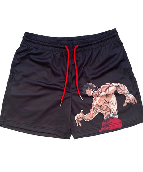 Hajime no Ippo Quick-Dry Gym Shorts – Anime Sportswear for Fitness & Casual Wear