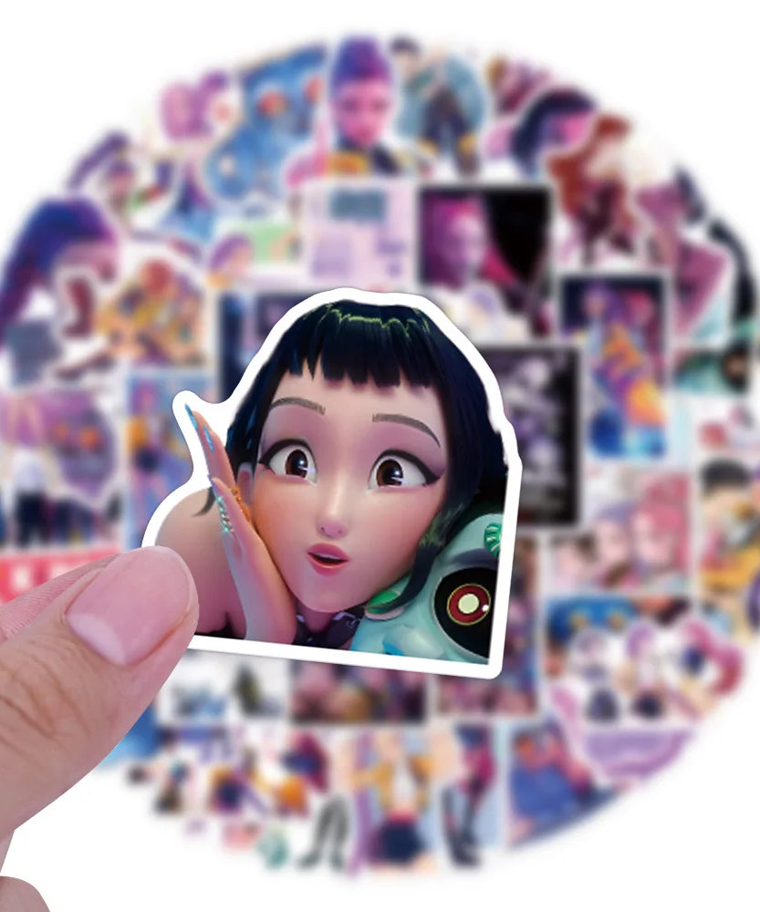 10/30/55PCS Animated Movies KPop Demon Hunters Sticker DIY Phone Laptop Luggage Skateboard Graffiti Decals Fun for Kid