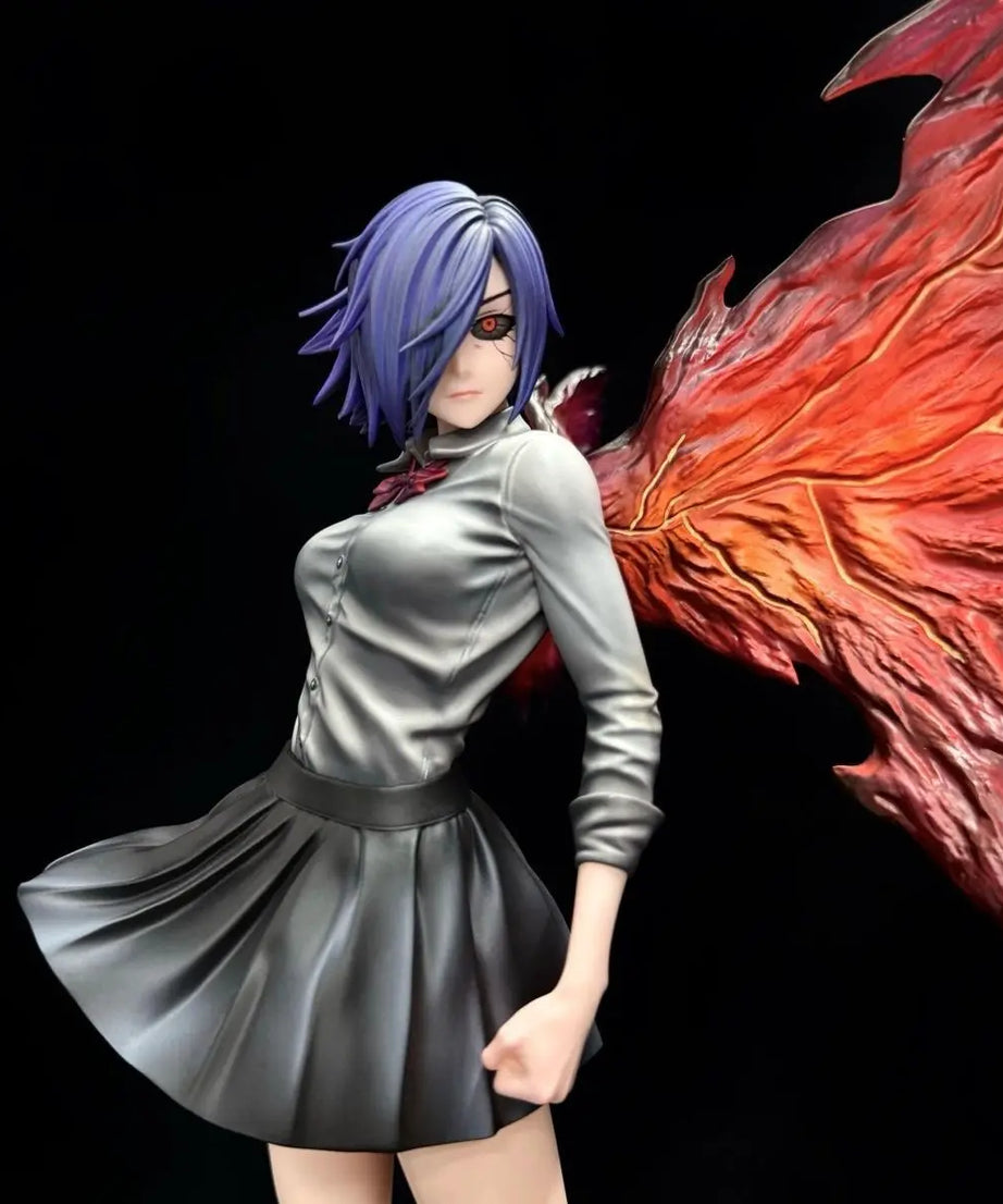 28cm Tokyo Ghouls Figure Touka Kirishima Figures Two Headed Statue Collection Dolls Desk Decora Model Toys Kids Birthday Gifts