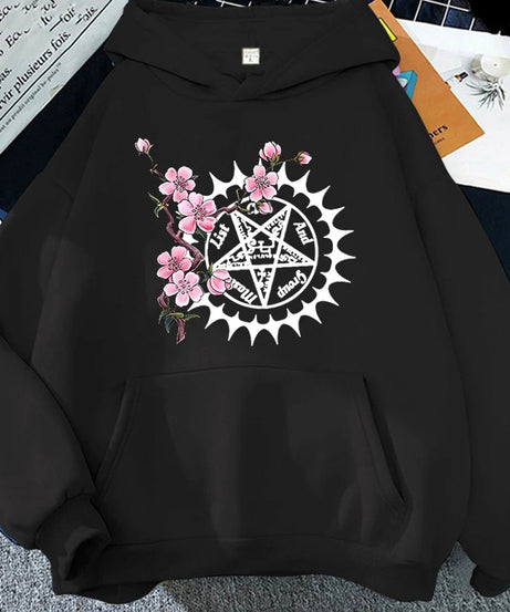 Funny Anime Black Butler Sakura Print Hoodie Fashion Women Men Casual Tops Pullover Hoodies Ladies Sweatshirt