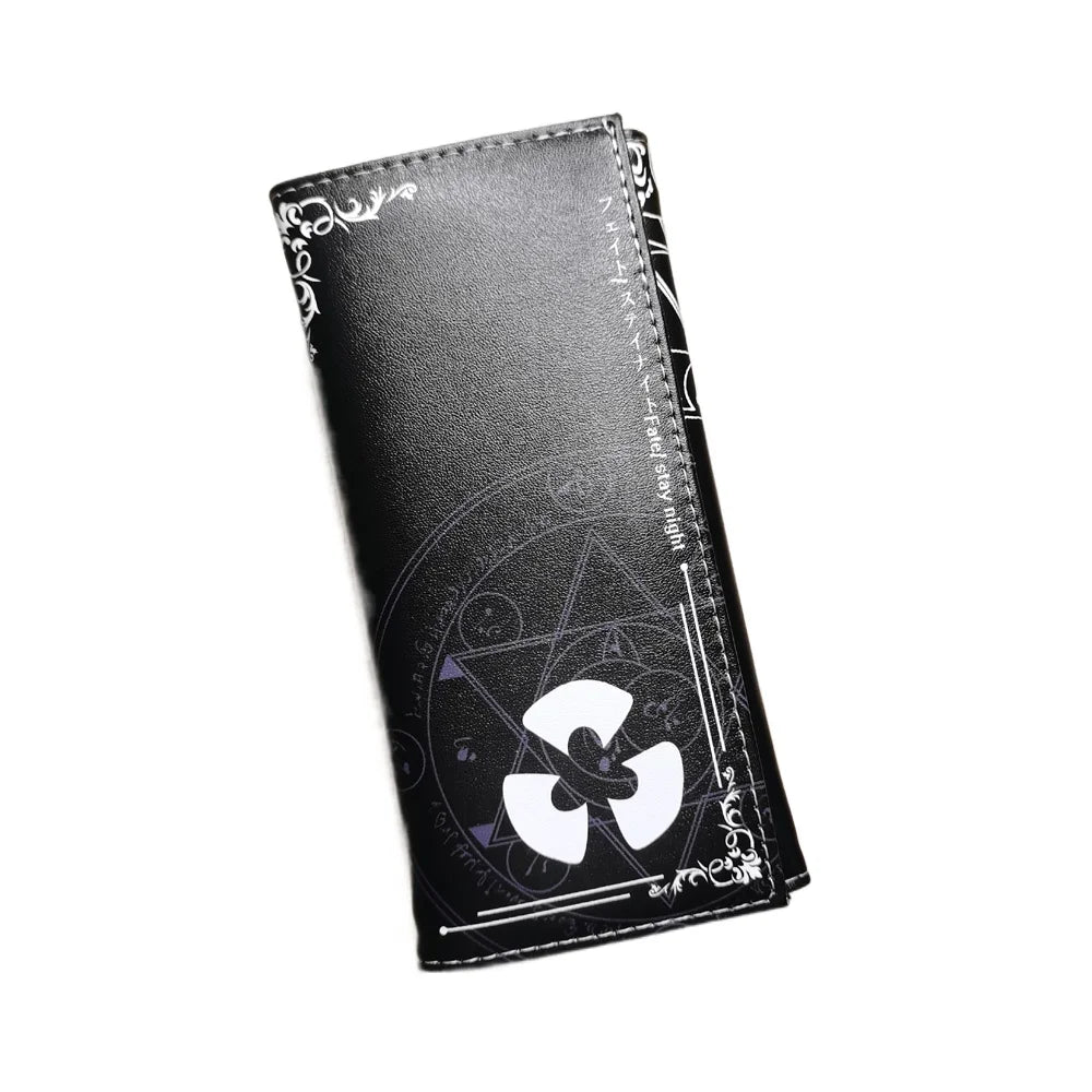 Anime Fate/stay Night Long Women Wallets Money Clip Men Card Holders Purse