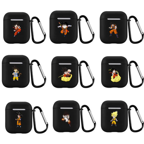 Dragon Ball Kawaii Son Goku Kakarotto Tpu Frosting Headset Cover Applicable To Airpods1/2 Generation Anime Cute