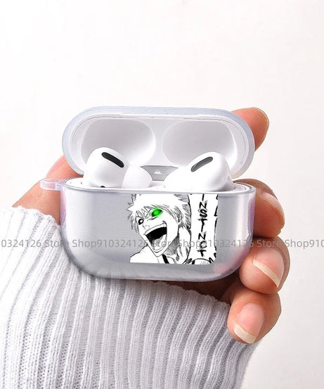 Anime Bleach Wave Kurosaki ichigo Japan Case for Airpods  Pro 2 1 3 Soft Silicone Cover Air Pods4 1/2/3Earphone Cover