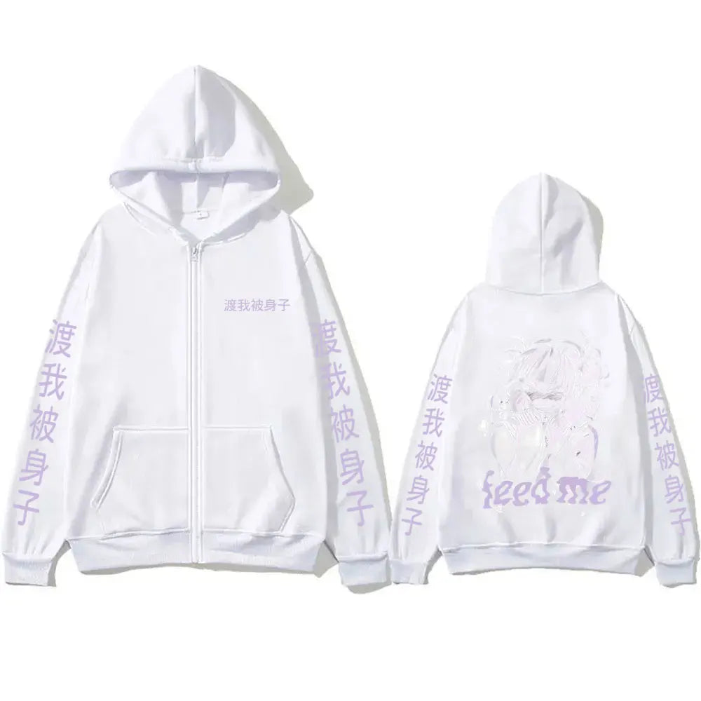 My Hero Academia Himiko Toga Graphic Zip Up Hoodie Unisex Oversized Harajuku Jacket 2