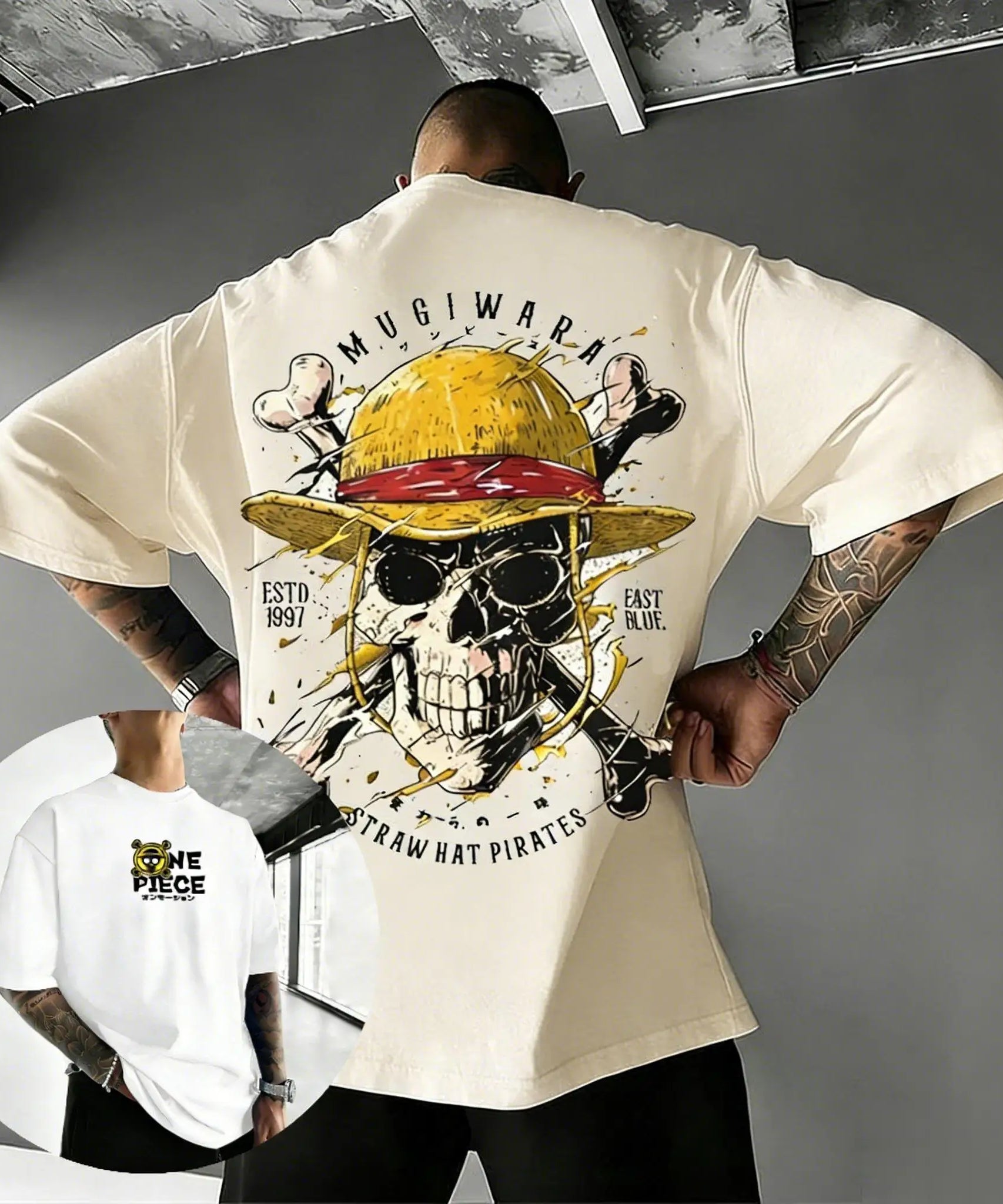 Unisex Oversize One Piece Skull Anime T Shirt Men Women Cotton Streetwear Casual Short Sleeve Top Graphic Tee Trendy 2026 Summer