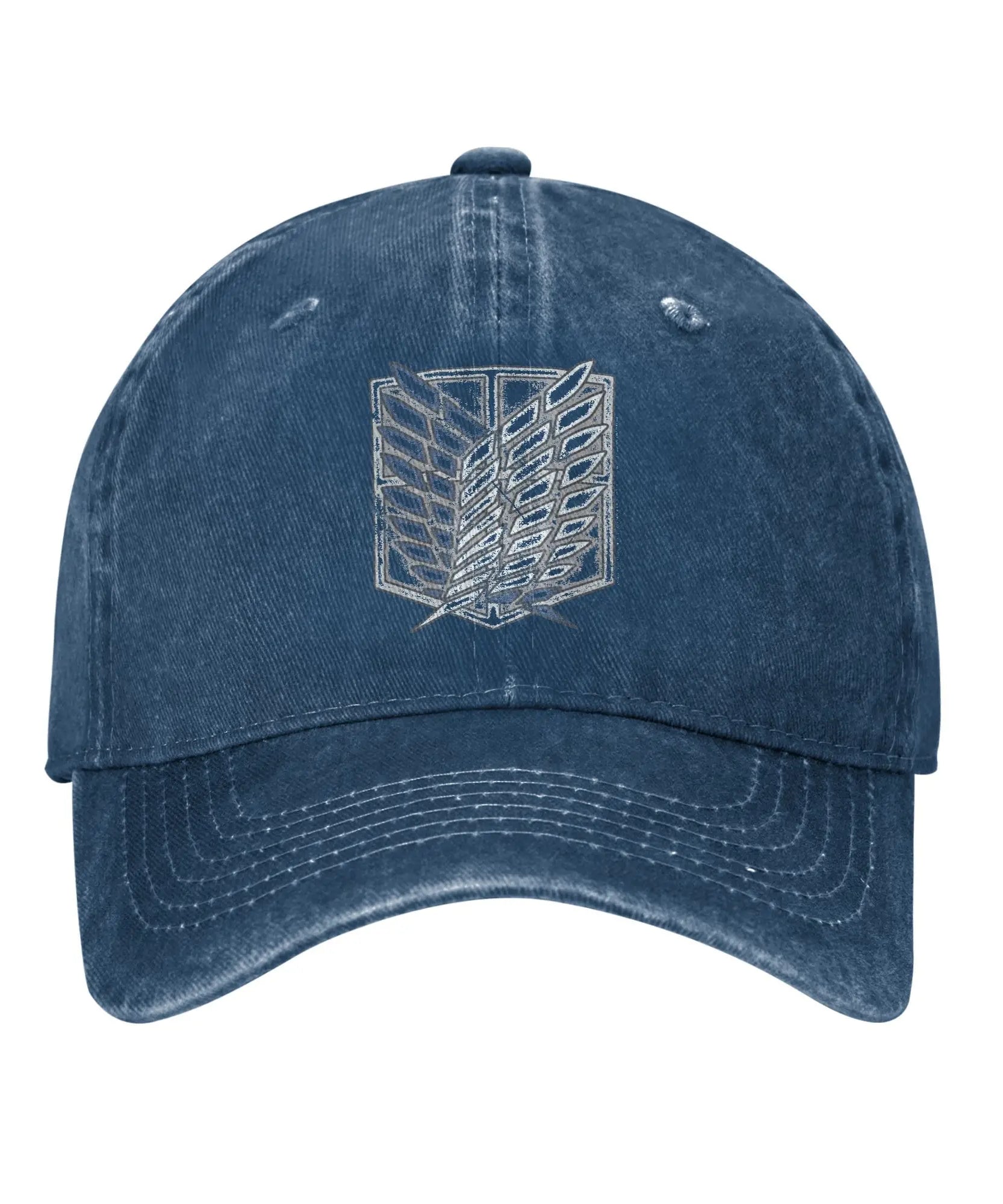 Attack On Titan Distressed Scout Symbol Anime Baseball Caps Vintage Distressed Cotton  Snapback Cap Unisex Travel  Gift Hats Cap