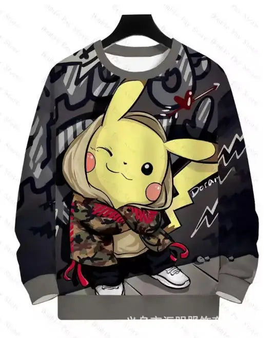 Pokémon Gengar Crewneck Graphic Sweatshirt – Premium Streetwear Pullover for Men & Women 6