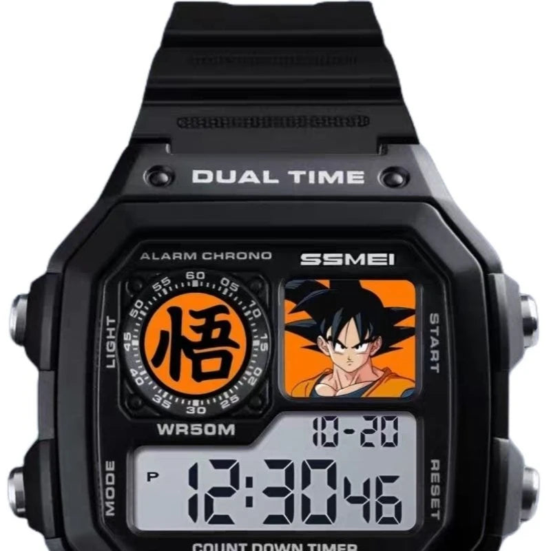 Dragon Ball Goku Digital Sports Watch – Waterproof Anime Wristwatch