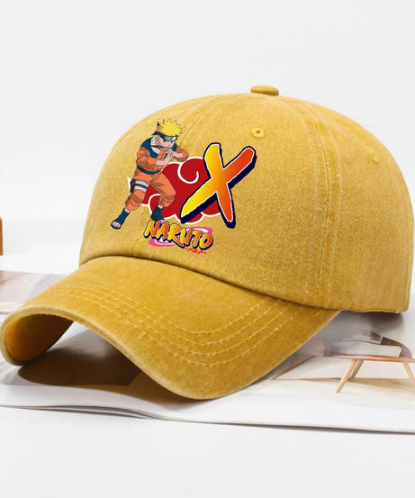 Naruto Uzumaki A–Z Letter Baseball Cap – Adjustable Anime Sun Hat for Men & Boys