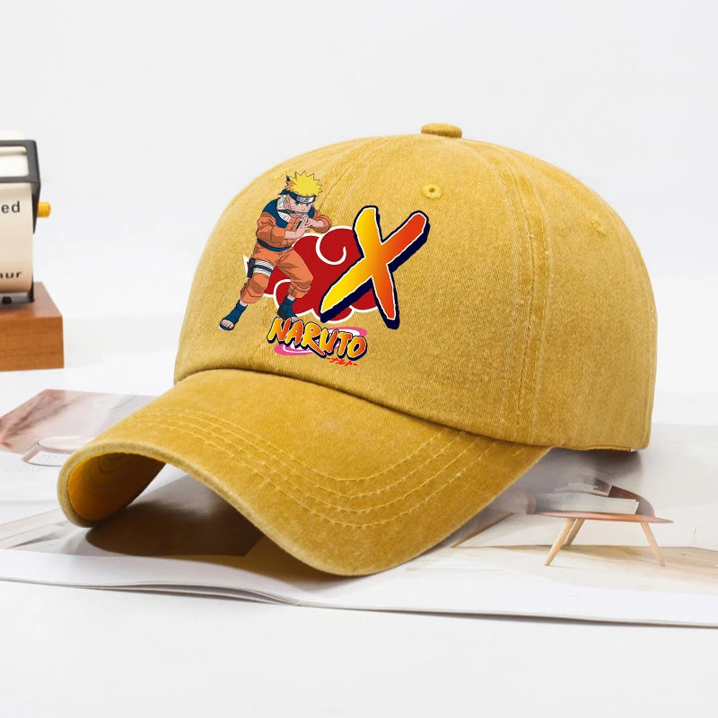 Naruto Uzumaki A–Z Letter Baseball Cap – Adjustable Anime Sun Hat for Men & Boys