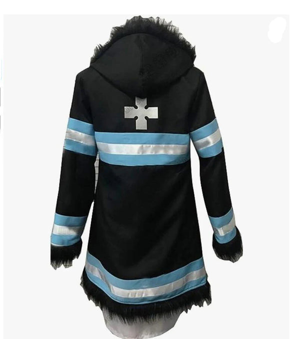 Fire Force Princess Hibana Cosplay Costume — Coat & Dress