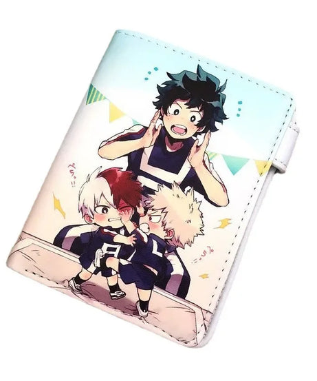 My Hero Academia Todoroki Shoto Men's Anime Wallet Midoriya Izuku PU Leather Purse