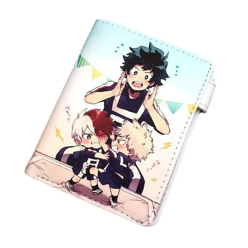 My Hero Academia Todoroki Shoto Men's Anime Wallet Midoriya Izuku PU Leather Purse