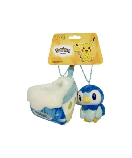 Cute Pokemon Sweet Dream Cake Series Gengar Pikachu Jigglypuff Rowlet Piplup Plush Doll Keychain Bag Pendant Toy Gift
