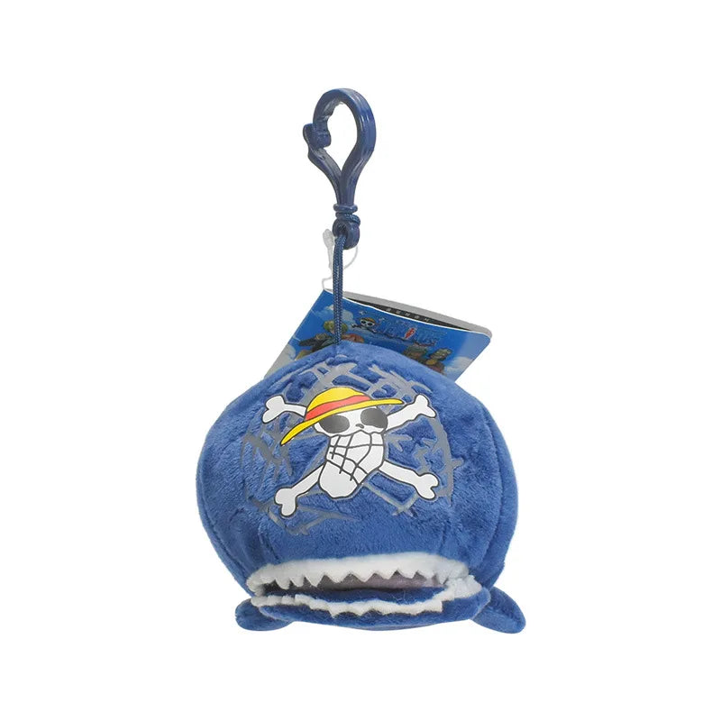 15cm Cute Anime Genuine One Piece Laboon Plush Doll Keychain Bag Pendant Toy