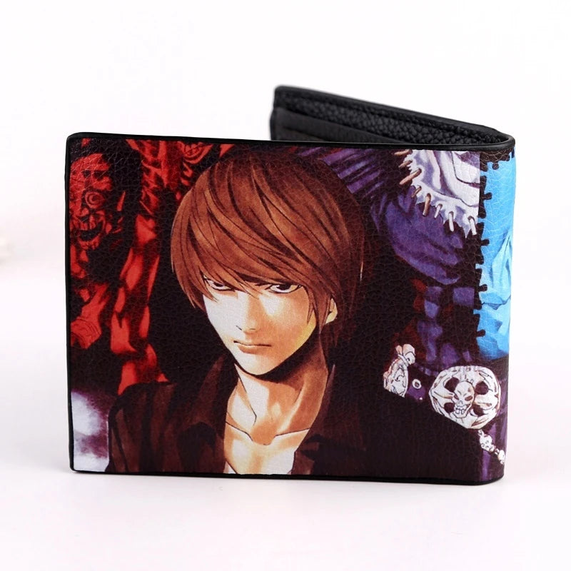Anime Death Note L·Lawliet Short PU Leather Wallet Yagami Light Purse