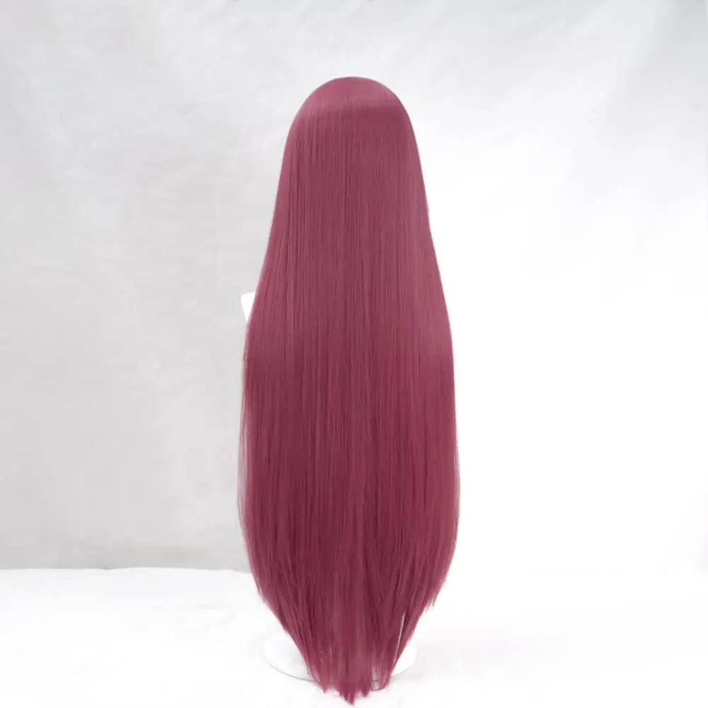 Anime Naruto Kushina Uzumaki Cosplay Wig – Heat Resistant Wine Red Long Wig 4