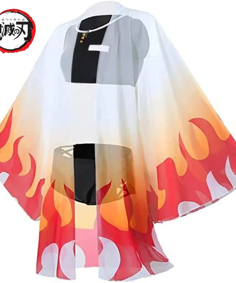 New Swimsuit Anime Demon Slayer Kochou Shinobu Kamado Cosplay Costume Kimono Agatsuma Zenitsu Sexy Bikini Beach Summer Halloween