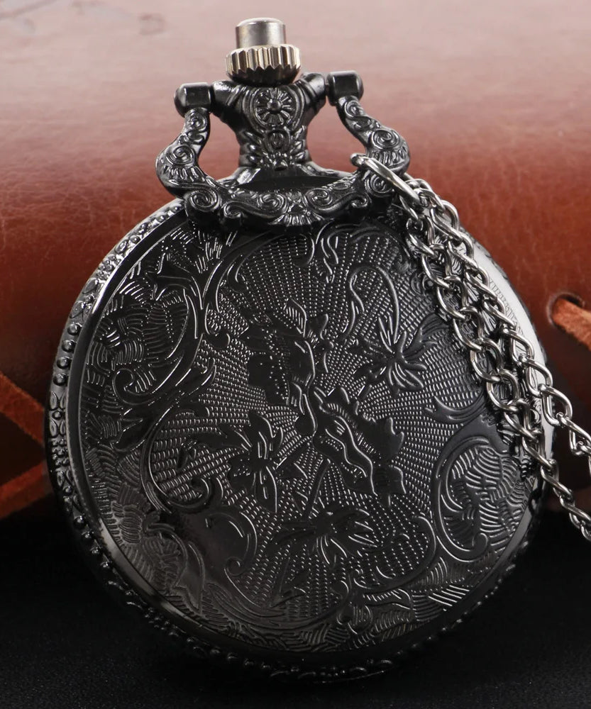 Goku Pocket Watch – Retro Quartz Necklace for Anime Fans