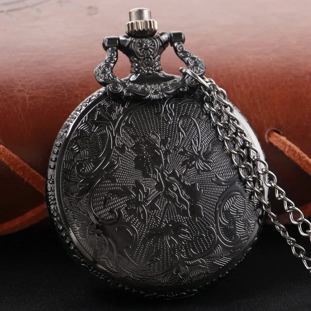 Goku Pocket Watch – Retro Quartz Necklace for Anime Fans