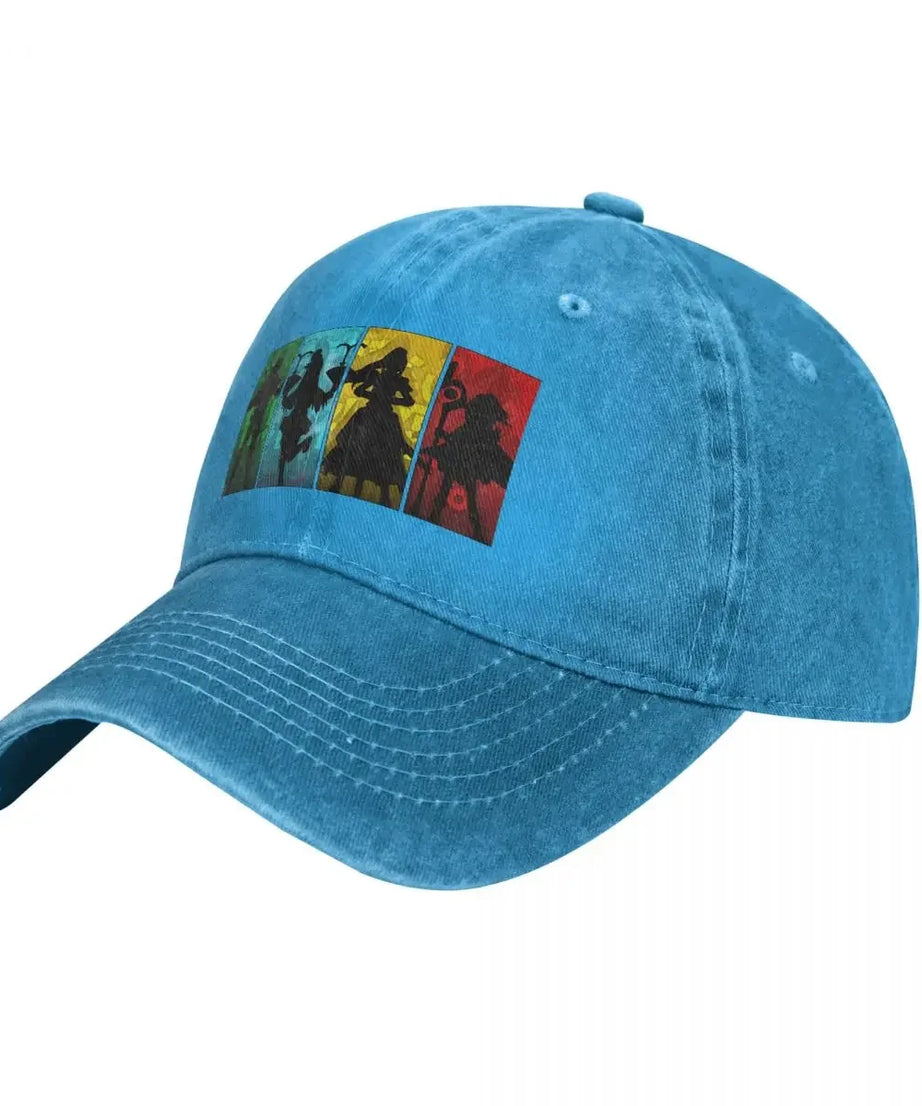 Anime Baseball Caps Hats Konosuba! Squad Silhouette Classic Dad Hat For Man Hip Hop Caps Sun Shade