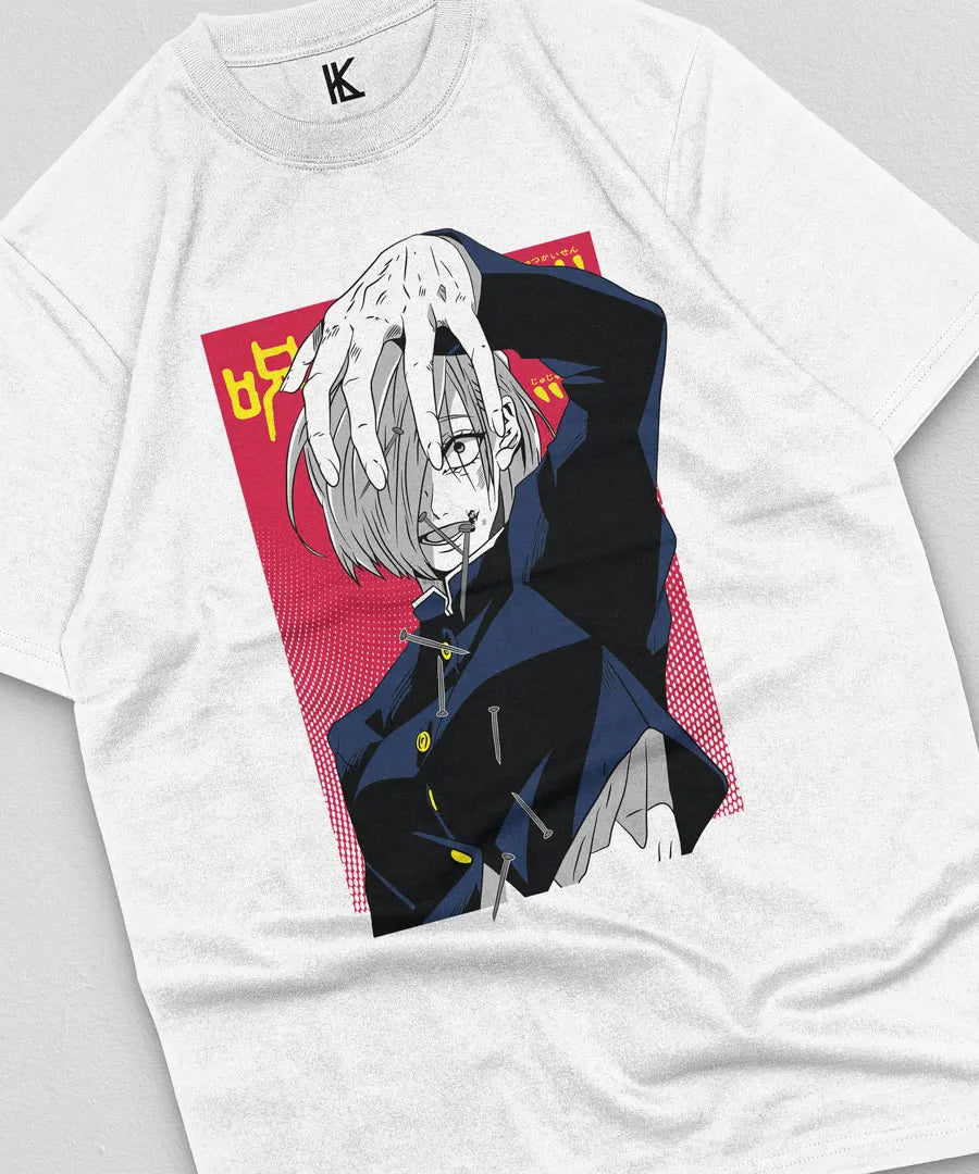 Nobara Anime Jujutsu Kaisen  Kugisaki T-shirt Manga Gift Tee Cotton